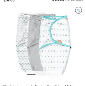 3 baby swaddles